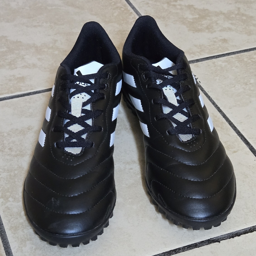 Adidas Black and White Soccer Cleats